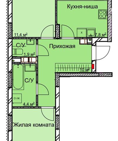 квартира ул Профинтерна 3 городской округ Нижний Новгород фото