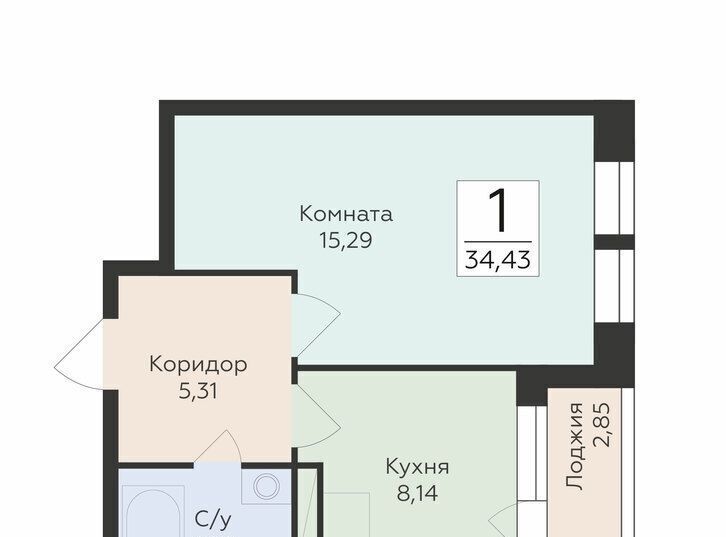 квартира г Воронеж р-н Ленинский ул Матросова 64а фото 1