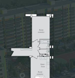 квартира г Курск р-н Сеймский ул Энгельса 158к/1 фото 2