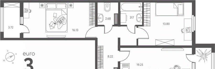 квартира г Липецк р-н Октябрьский ул Перова 2д фото 1