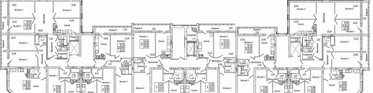 квартира г Смоленск р-н Промышленный ул Крупской 5 блок-секция 3, д. 54Б, 4 фото 3