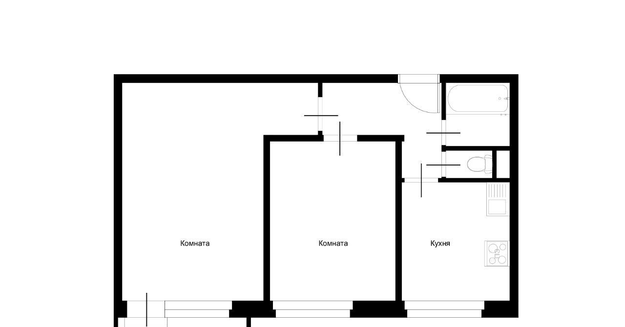 квартира г Курск р-н Сеймский ул Менделеева 41 фото 2