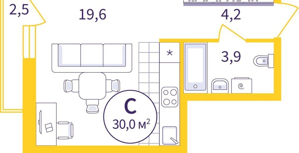 квартира г Екатеринбург Уральская ЖК «Астон. Реформа» фото 1