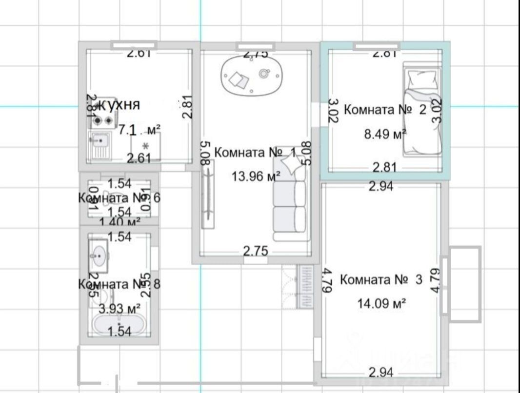 квартира г Москва метро Свиблово ул Радужная 15к/1 фото 10