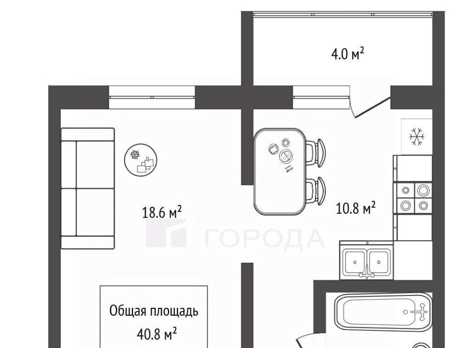 квартира г Новосибирск Заельцовская ул Игарская 6 фото 10