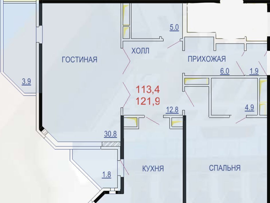 квартира г Москва метро Профсоюзная ул Архитектора Власова 6 фото 15