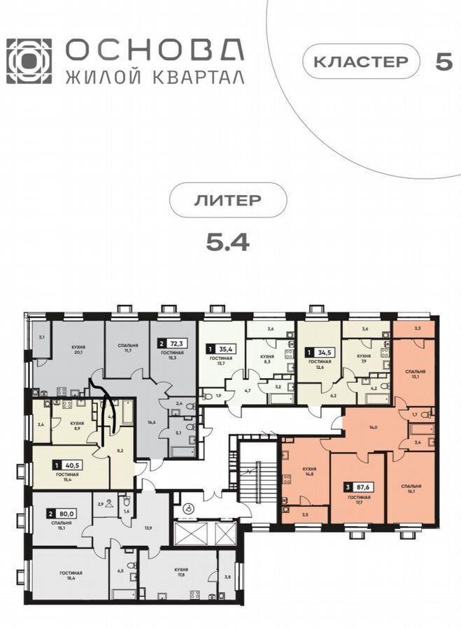 квартира г Ставрополь р-н Промышленный пр-кт Российский 18 жилой квартал «Олива» фото 3