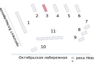 квартира г Санкт-Петербург метро Ломоносовская наб Октябрьская ЖК «Октябрьская набережная» корп. 2. 2 фото 2