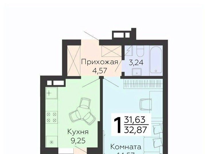 квартира г Воронеж р-н Коминтерновский ул 45 стрелковой дивизии 115 фото 1