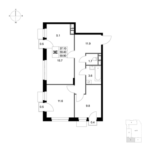 квартира дом 10к/1 Некрасовка фото