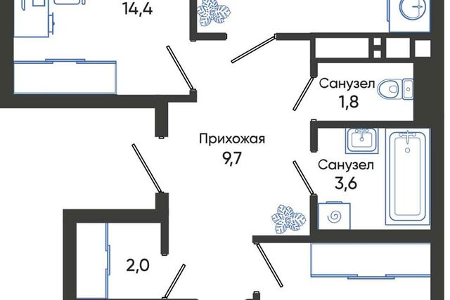 р-н Центральный Новороссийск городской округ, Жилой комплекс Облака 3 фото