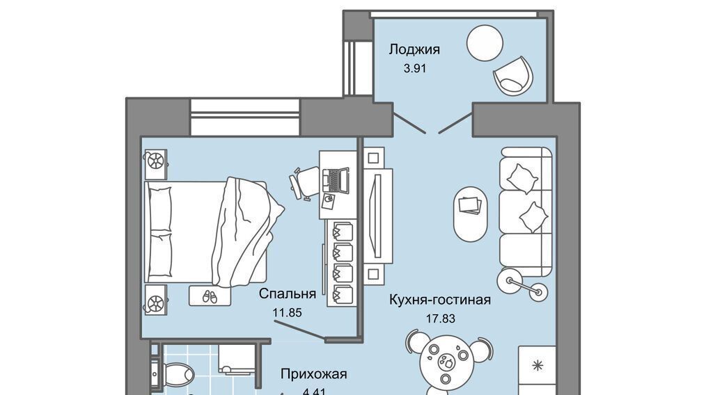 квартира г Киров р-н Ленинский ул Дмитрия Козулева 8 фото 1