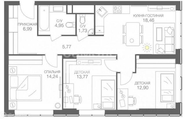 проезд Шмитовский ЖК «Headliner» Центральный административный округ, 39 ст 4 фото