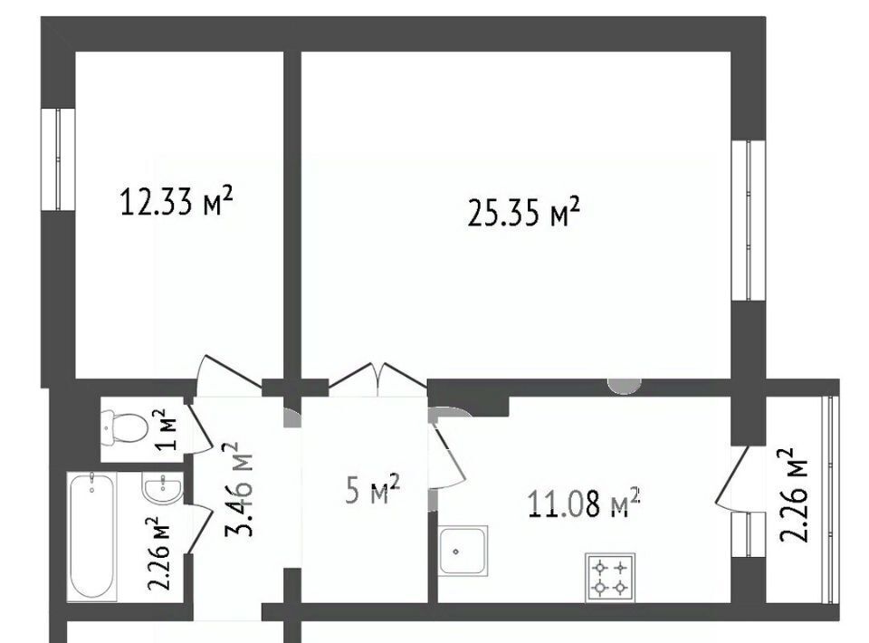 квартира г Красноярск р-н Центральный ул Караульная 48 фото 11