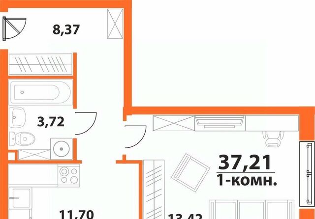 р-н Засвияжский 19-й микрорайон ЖК «‎Аквамарин 2» 1 фото