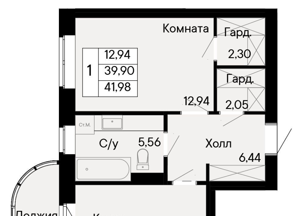 квартира г Ростов-на-Дону р-н Октябрьский Ривьера жилой квартал фото 1