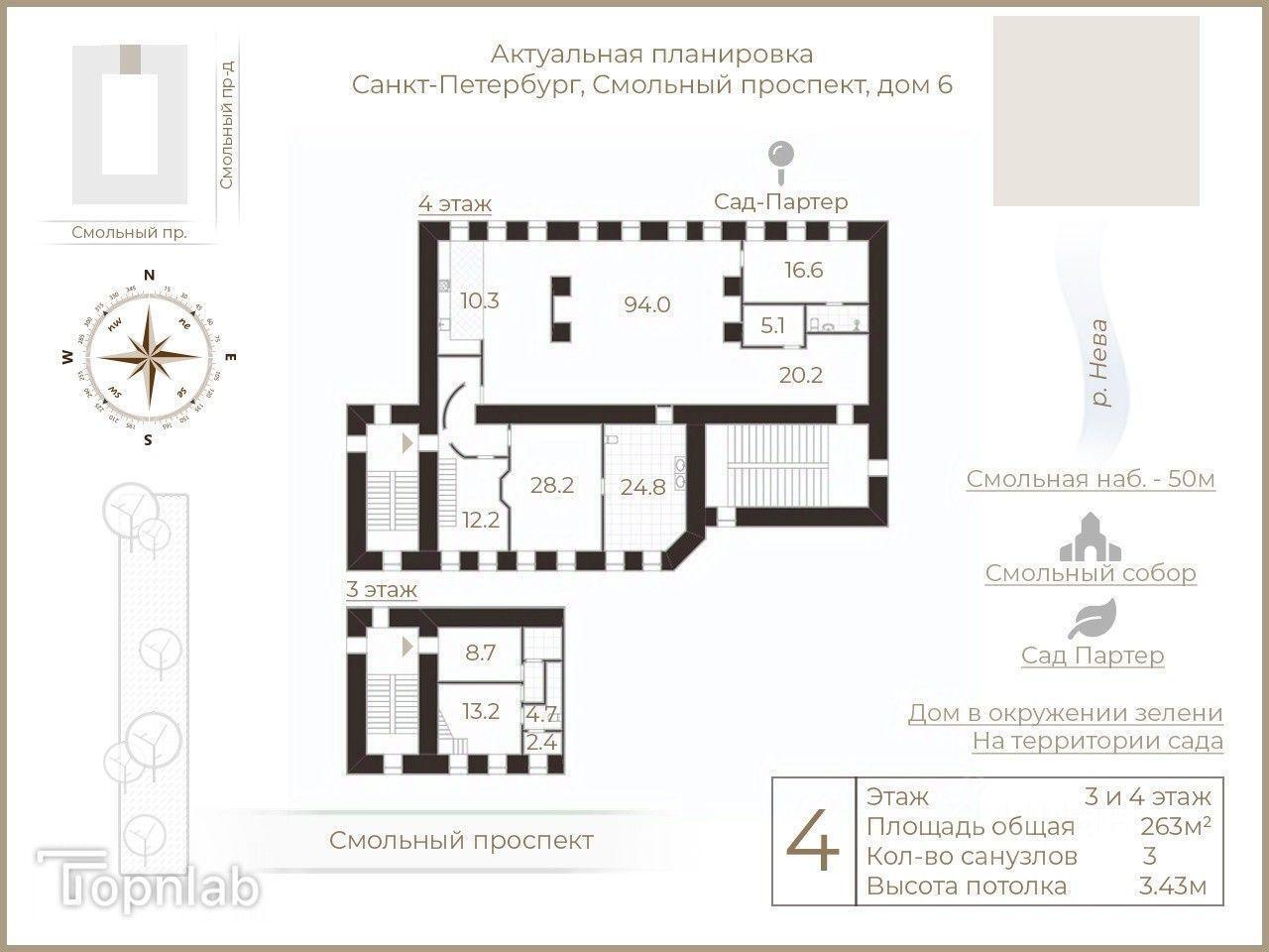 квартира г Санкт-Петербург п Шушары Центральный район пр-кт Смольный 6 округ Смольнинское, Ленинградская область фото 2