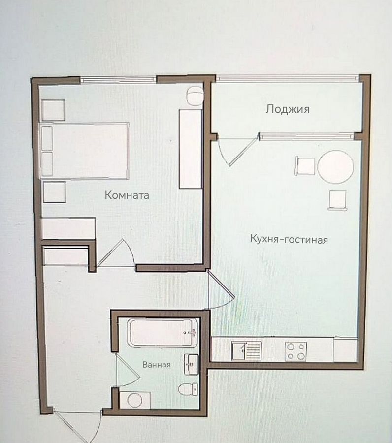 квартира г Краснодар р-н Прикубанский ул им. Героя Николая Шевелёва 15 фото 8