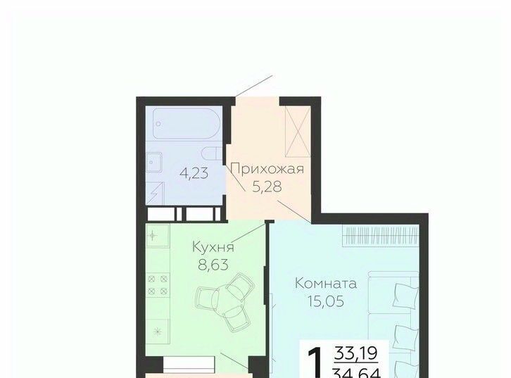 квартира г Воронеж р-н Коминтерновский ул Независимости 78к/3 фото 1