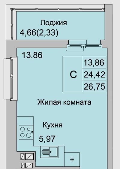 квартира г Батайск ул Булгакова 11 фото 1