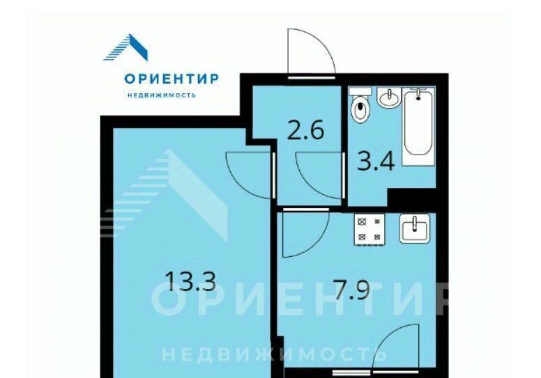 квартира р-н Всеволожский г Мурино б-р Воронцовский 21к/2 Девяткино фото 2