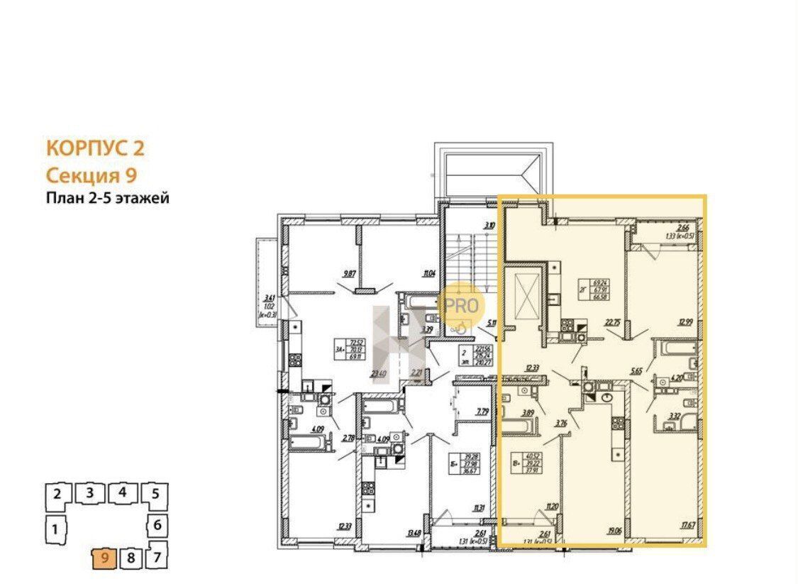 квартира г Калининград р-н Московский ул Батальная з/у 65Б фото 3