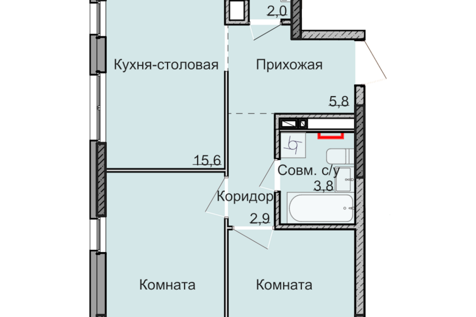 квартира г Ижевск Ижевск городской округ, Строящийся жилой дом фото 1