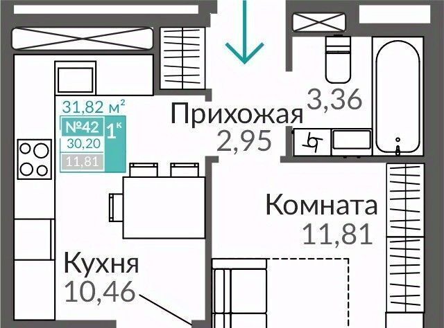 квартира г Симферополь Крымская Роза Горизонты жилой комплекс фото 1