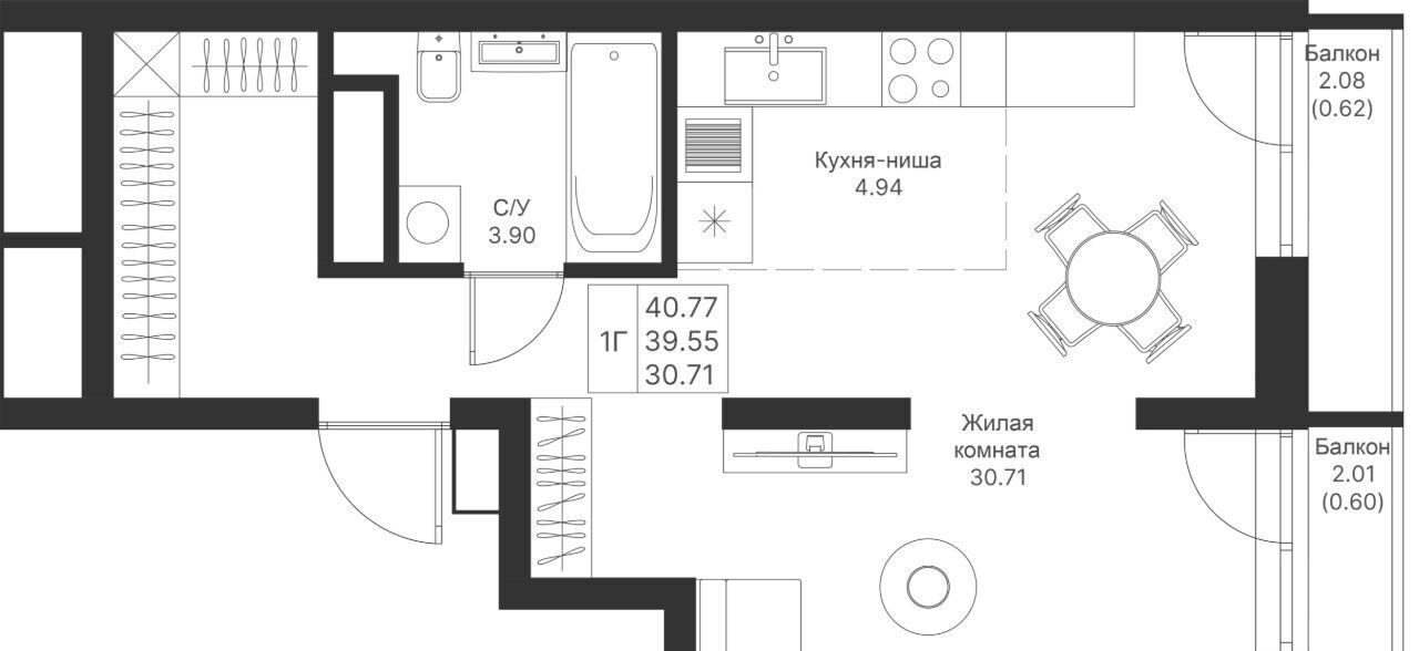 квартира г Казань метро Горки ПК 14, Мой Ритм жилой комплекс фото 1