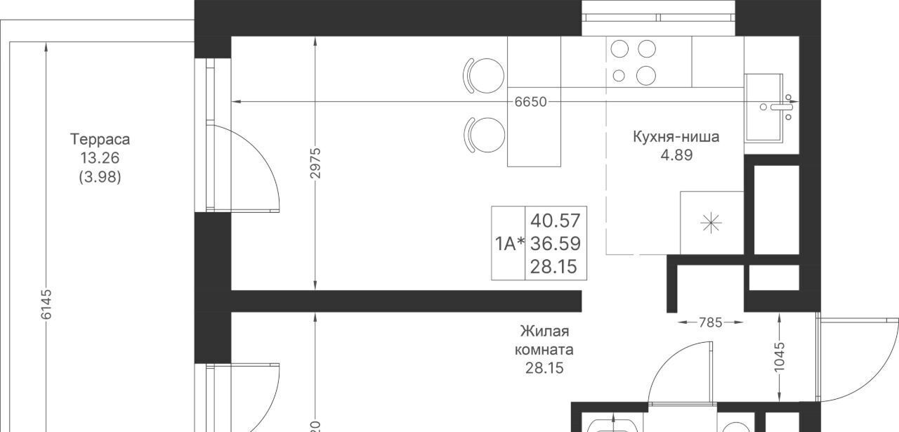 квартира г Казань метро Горки ПК 14, Мой Ритм жилой комплекс фото 2