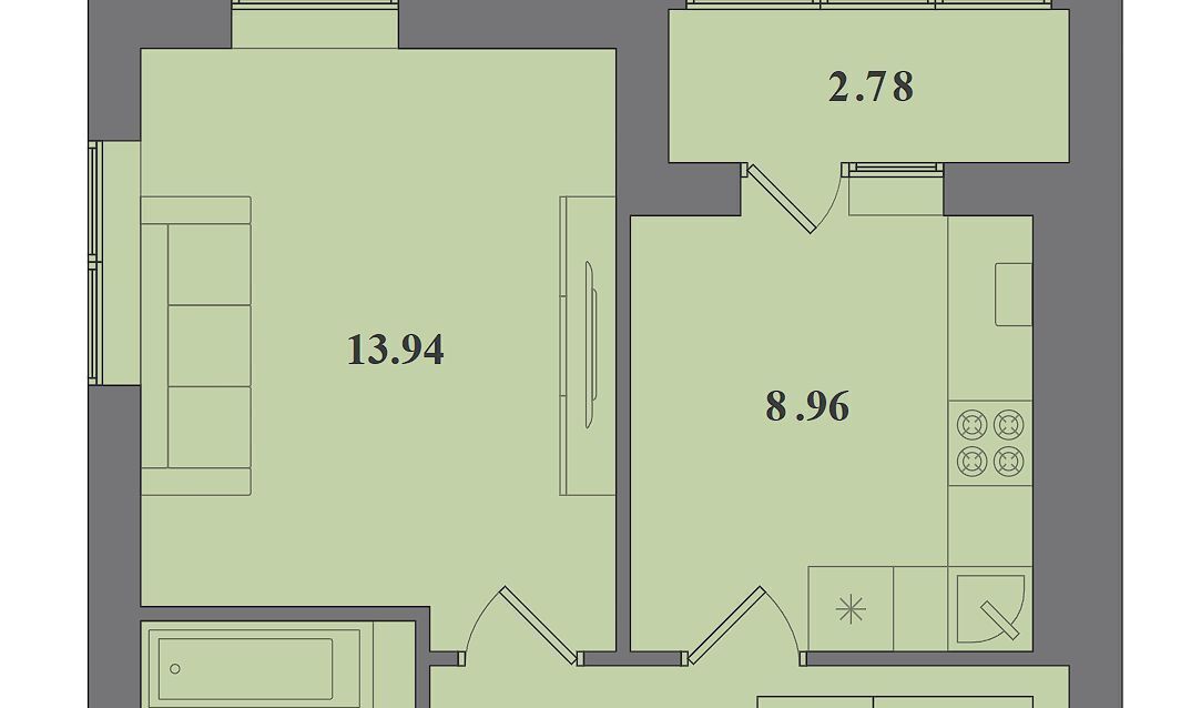 квартира г Калининград р-н Московский ул Крейсерская 13к/1 фото 1