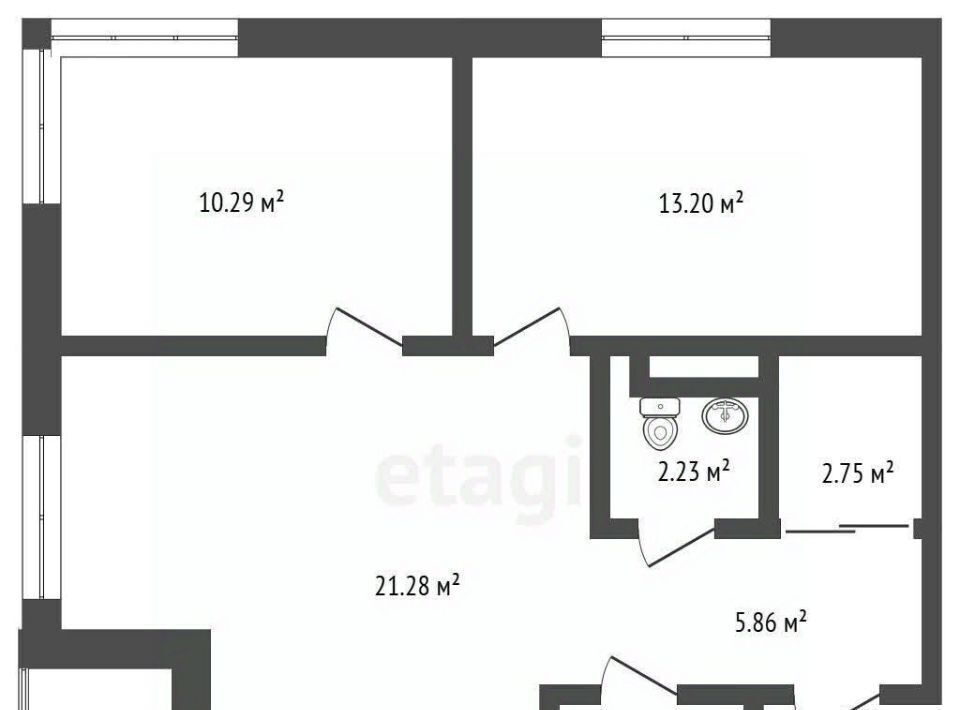 квартира г Сургут посёлок СУ-4 30-й микрорайон 30 фото 2