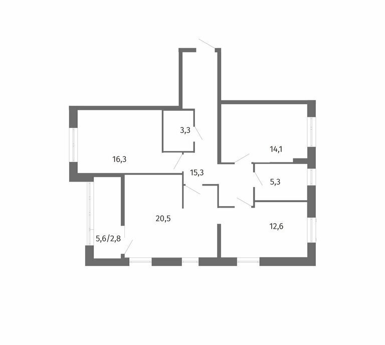 квартира г Калининград р-н Центральный ул Маршала Борзова 109 фото 3