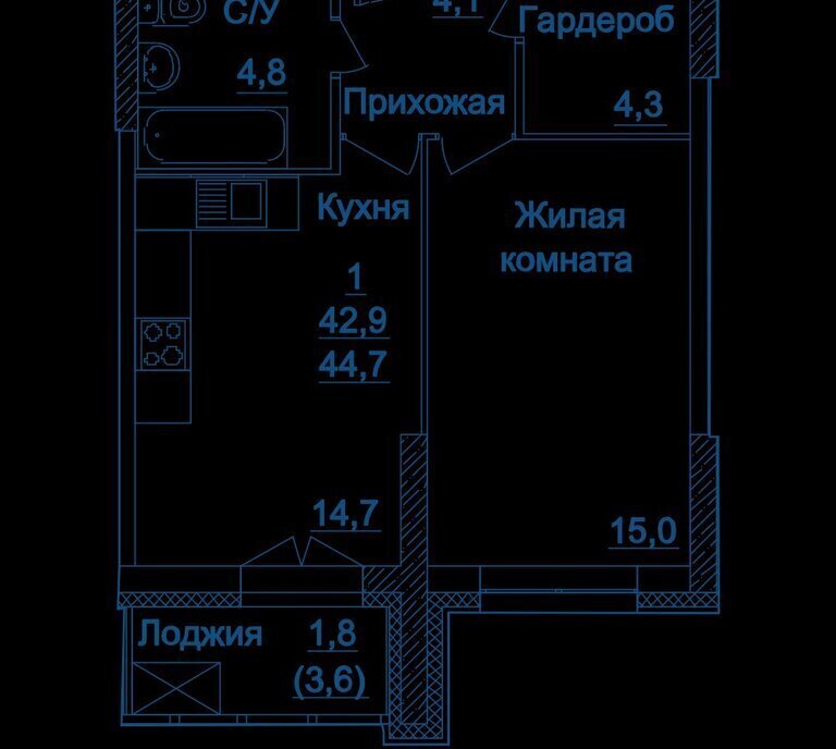 квартира г Москва метро Полежаевская ш Хорошёвское 25ак/1 муниципальный округ Хорошёвский фото 1