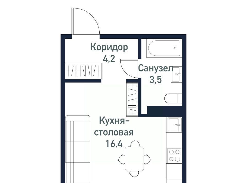 квартира п Западный р-н мкр Притяжение ул имени ефрейтора Потехина 4 Кременкульское с/пос фото 1