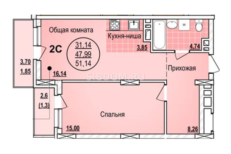 квартира г Новосибирск р-н Центральный ул Писарева 44 Новосибирск городской округ фото 1