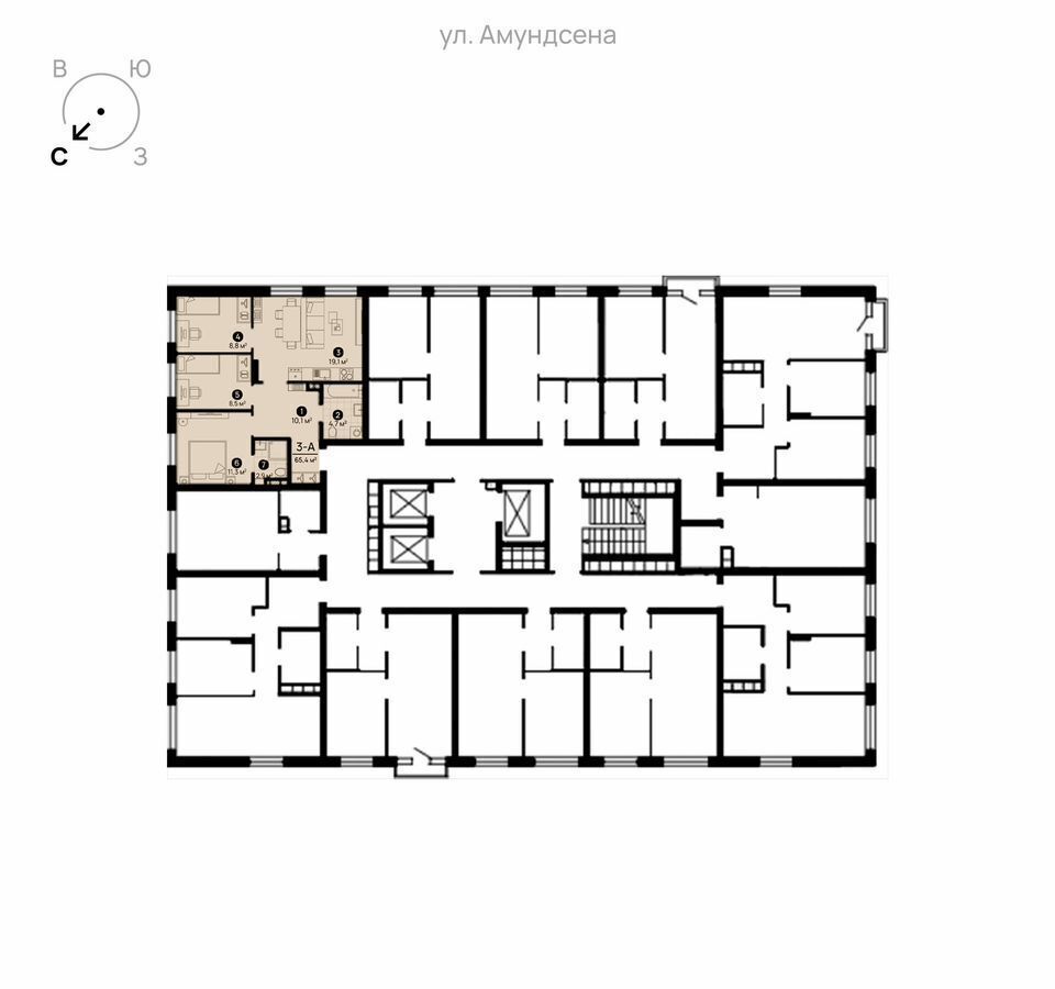 квартира г Екатеринбург Академический ул Амундсена 1 фото 2