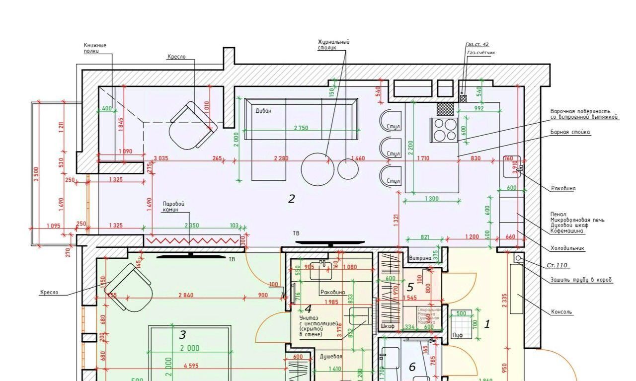 квартира г Калининград р-н Московский ул Октябрьская 12 фото 2