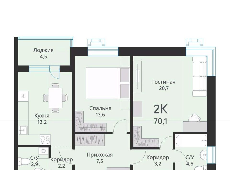 квартира г Новосибирск р-н Калининский Заельцовская ул Объединения 28 ЖК «Ежевика» фото 1