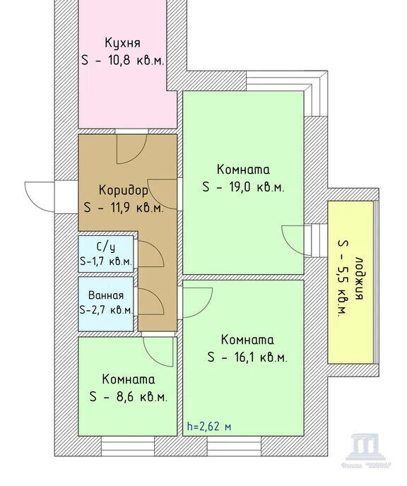 квартира г Ростов-на-Дону ул Зорге 33/4 фото 11