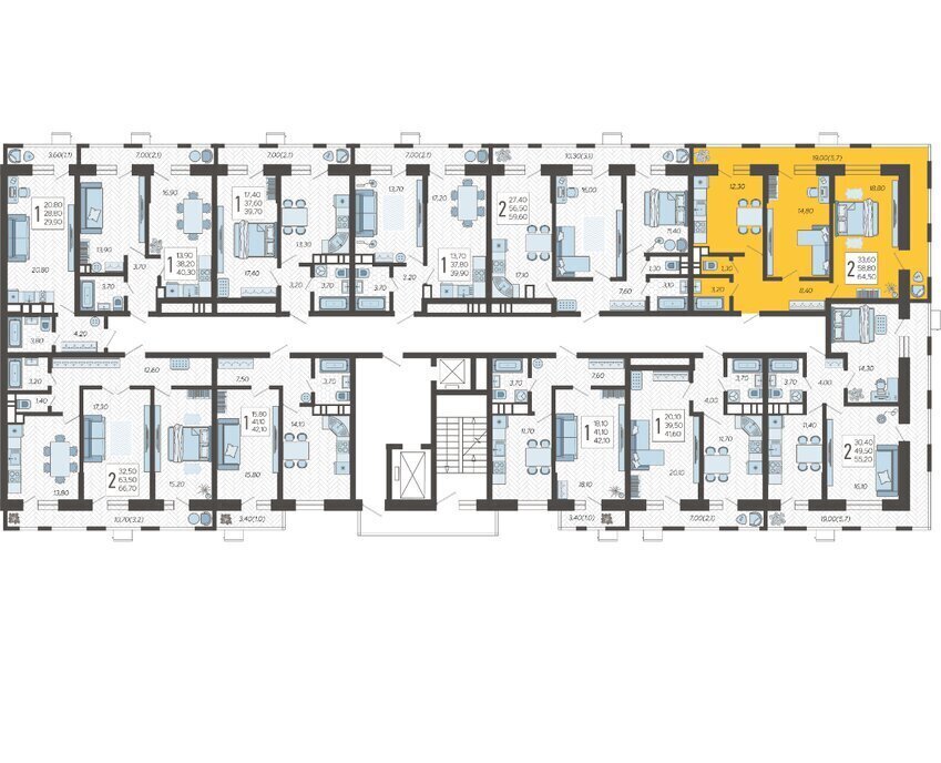 квартира г Краснодар микрорайон 9-й километр ул Ярославская 115/7 фото 2