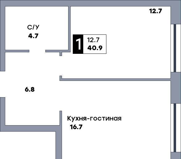 квартира г Самара р-н Промышленный ул. Солнечная/Губанова, стр. 3 фото 1