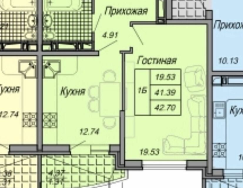 квартира г Краснодар ул Стахановская 1/5 Краснодар городской округ фото 6