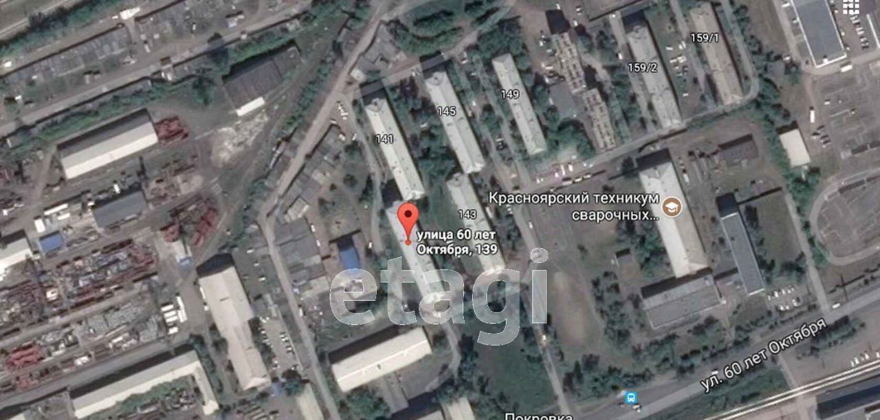 квартира г Красноярск р-н Свердловский ул 60 лет Октября 139 фото 7