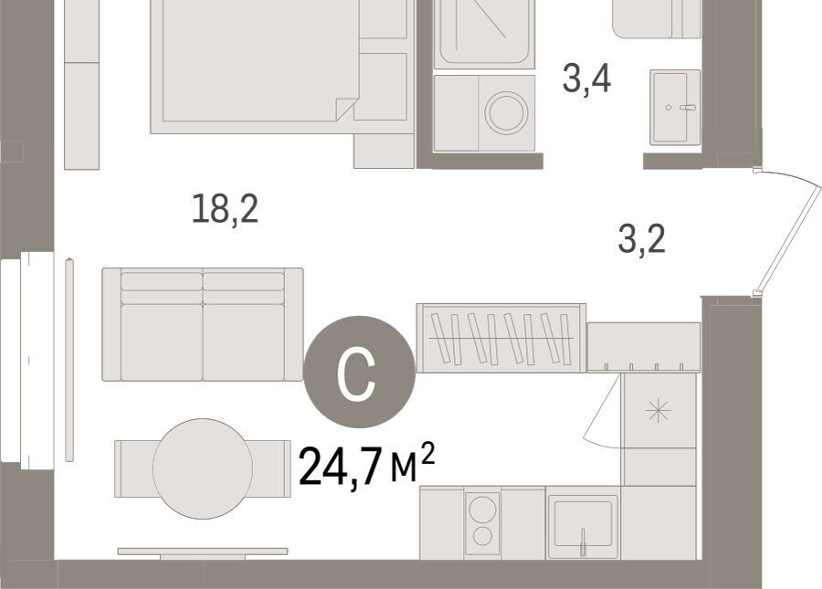 квартира г Тюмень жилой комплекс На Минской фото 2