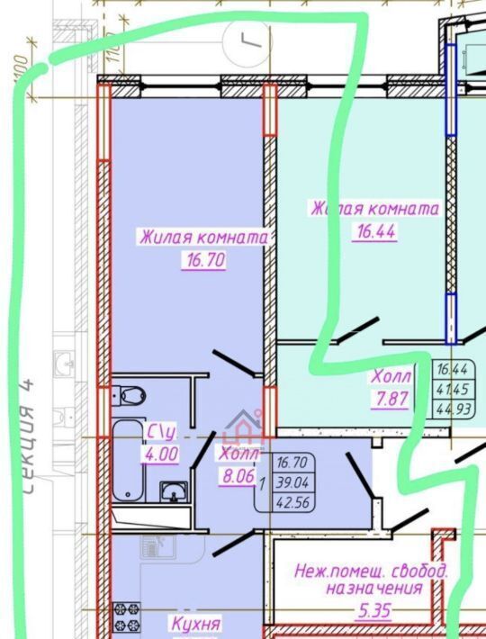 квартира г Ессентуки ул Ермолова 98 фото 3