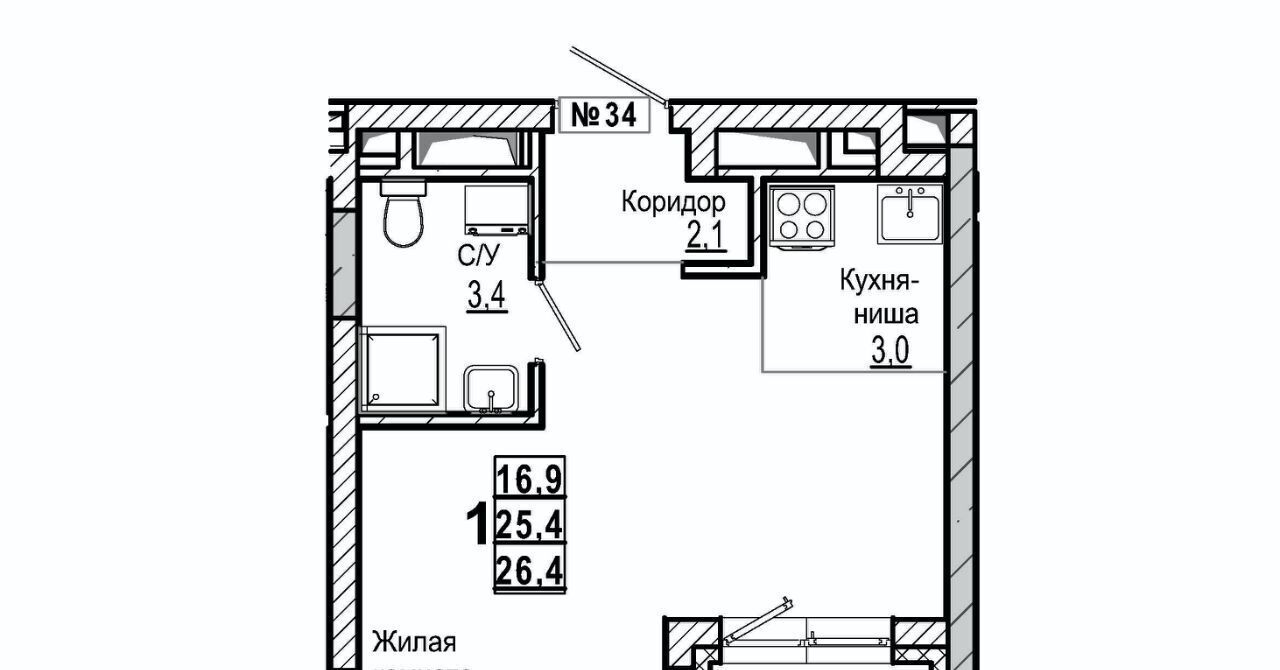 квартира г Дзержинск 56-й кв-л фото 1