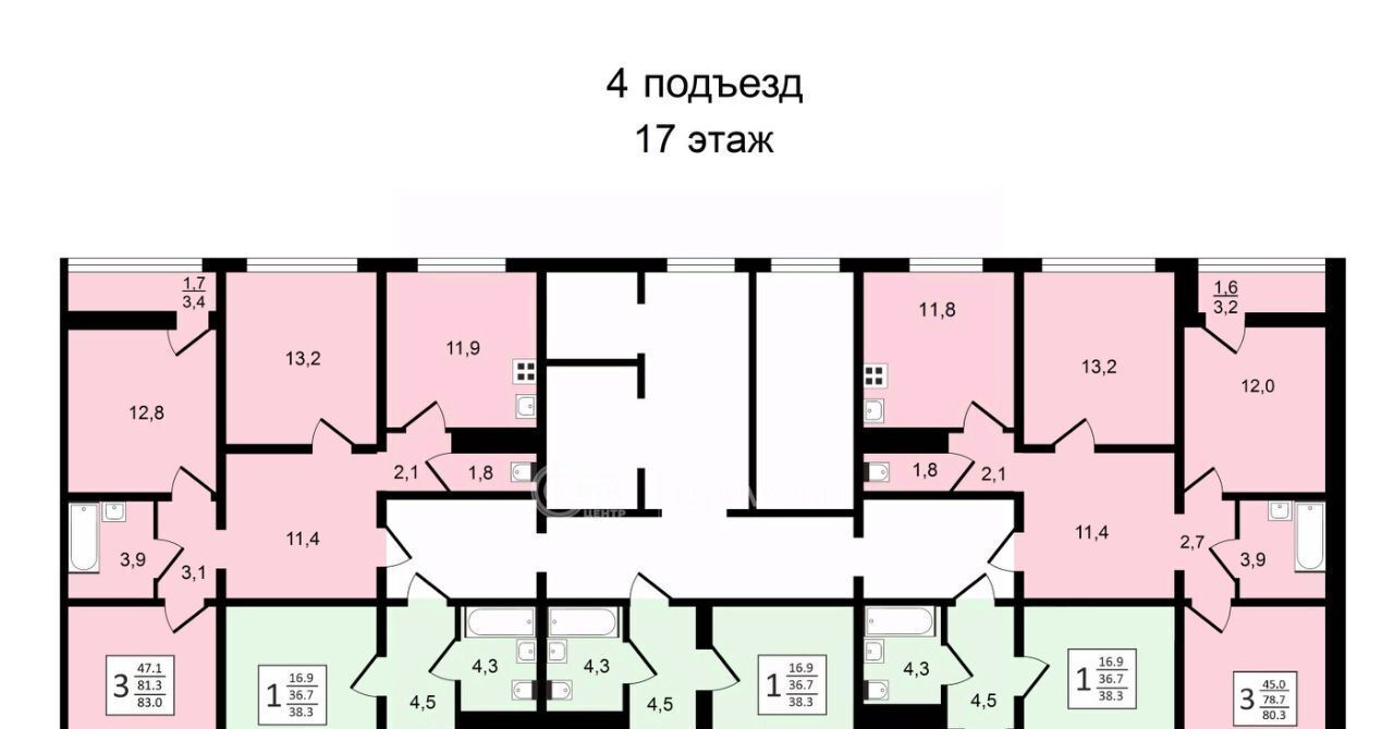 квартира г Воронеж р-н Центральный ул Пескова 8 фото 19