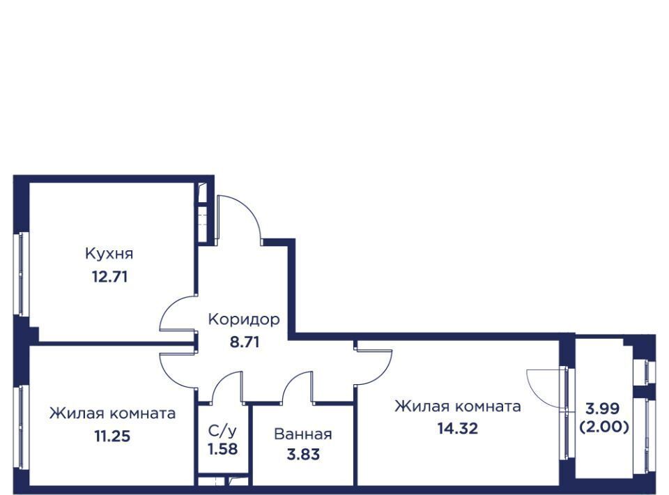 квартира г Кронштадт дор Цитадельская Беговая фото 3