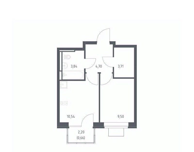 квартира г Видное Богдановский Лес жилой комплекс, 10. 1, Зябликово фото 1